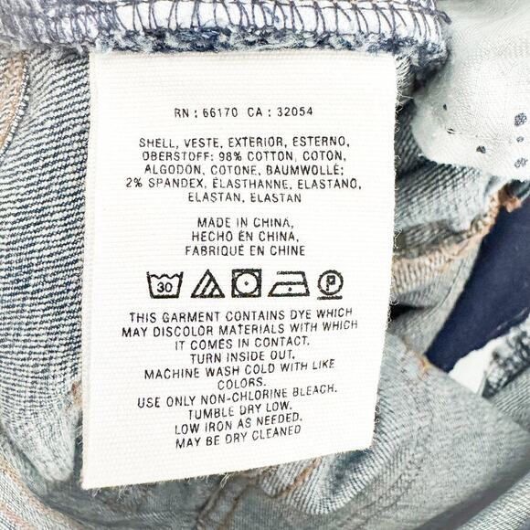 Pilcro and The Letterpress Hyphen Flower Embroidered Dark Wash Jeans Size 26 - Picture 7 of 8